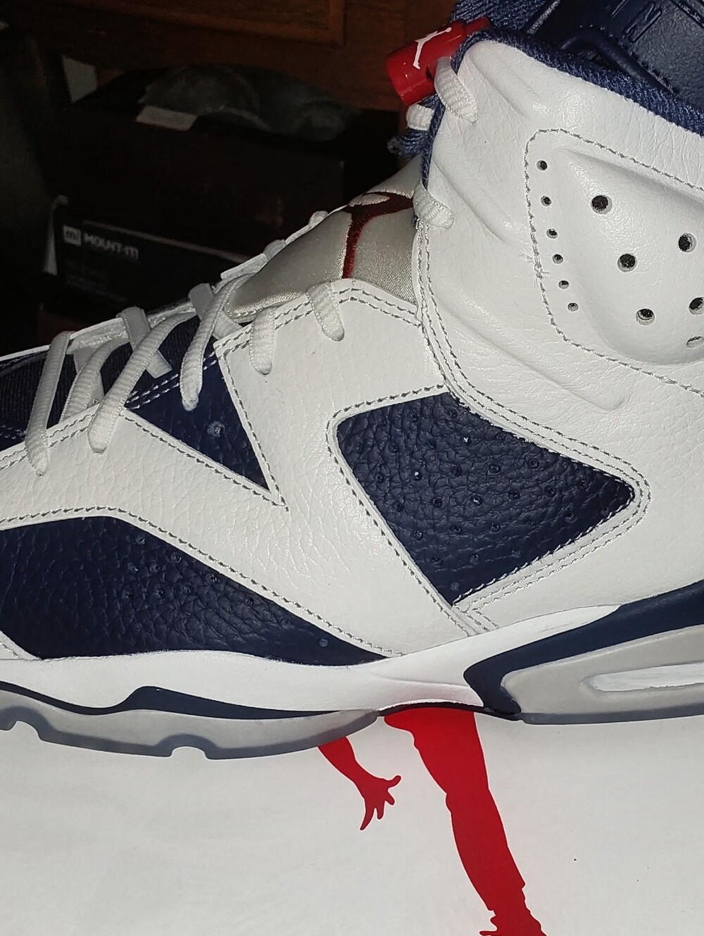Air Jordan 6 Retro "Olympic" 2024 Midnight Navy Men's Size 11 CT8529 141